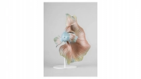 Фигурка Lladro Рыбка Бетта смотрит направо 36х31х30 см, фарфор