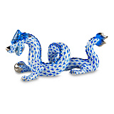 Фигурка Herend Дракон 13х5,5х5,5 см, фарфор, синяя