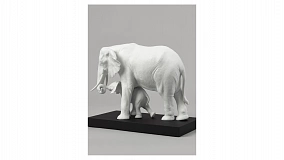 Фигурка Lladro Показывая путь, белые слоны 36х29 см, фарфор
