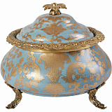 Шкатулка 18х18х18см, коллекция фарфор с бронзой