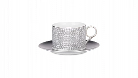 Чайный сервиз на 6 персон Decor de table Вола платина, 21 предмет