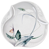 Блюдо рельефное Meissen 15,5 см Игра волн, рельеф, дикая флора
