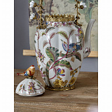Чайник декоративный 25x17x45см, коллекция фарфор с бронзой