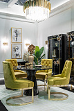 Стул на металлическом каркасе оливковый GARDA DECOR