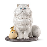 Фигурка Lladro Персидский кот 26х25х26 см, фарфор
