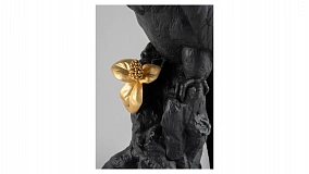 Фигурка Lladro Попугай Макао 22х45 см, фарфор, черная