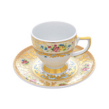 Кофейный сервиз на 6 персон Vienna Creme Gold