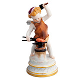Фигурка Meissen Купидон-кузнец 18,5 см, Генрих Швабе, 1877-1880 гг, п/к