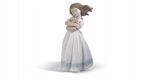 Фигурка Lladro Нежность утра 6х18 см, фарфор